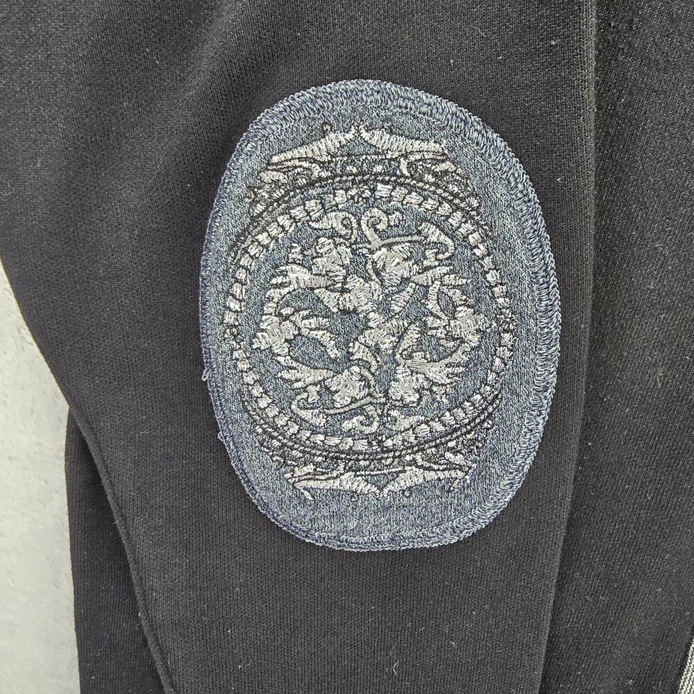 Vintage Royal Prestige Full Zip Jacket Large Black Embroidered Medusa Greek Key - Picture 5 of 16